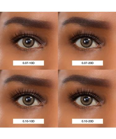 LASHVIEW 0.07mm Short Knot-Free Cluster Lashes Kit - 8-14mm Mix with Glue & Tweezers - Buy Online on SooperMarket.com