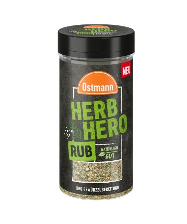Ostmann spice - Herb Hero Rub |Dry marinade with Mediterranean herbal note |BBQ spice for salad dressings herb butter grilled meat and Co. |120 g in the spreader