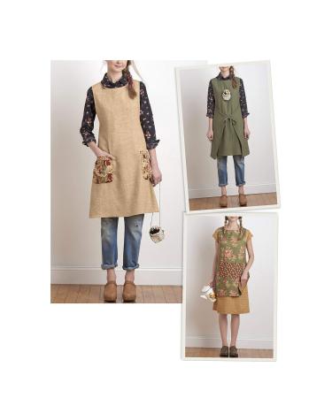 Simplicity 8230 Women's Reversible Apron Dress Sewing Pattern, 2 Styles, Sizes XS-XL