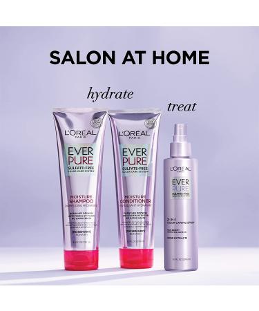 L'Or al Paris EverPure Moisture Sulfate Free Shampoo and Conditioner Set for Color-Treated Hair 8.5oz - 2 Pack - Buy Online on SooperMarket.com