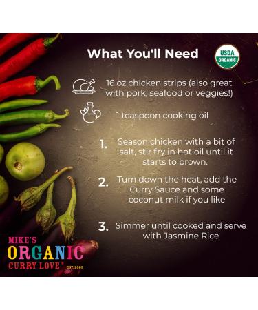 Organic Vegan Yellow Thai Curry Sauce | Dairy-Free and Easy Meal Prep | 8.8 oz Pouch - Buy Online on SooperMarket.com