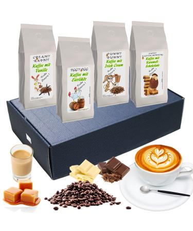 Easter gift flavored coffee " Gift Set Easter Coffee Filter Coffee 4 x 200 g in a gift box (Whole Beans) Ground