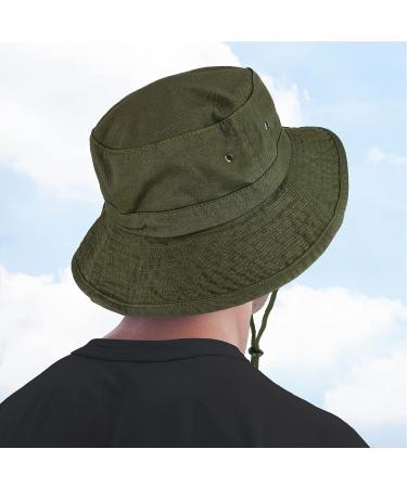 XXL Oversize 100% Cotton Outdoor Boonie Hat - Black | Trendy Apparel Shop - Buy Online on SooperMarket.com