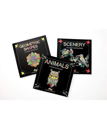Adult Coloring Books Set - 120 Unique Designs for Grownups - Animals, Scenery, Mandalas. Perfect for Adults Relaxation - Buy Online on SooperMarket.com