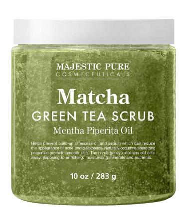 Matcha Green Tea Body Scrub - All Natural Exfoliator & Moisturizer - 10 oz Gift for Her - Buy Online on SooperMarket.com