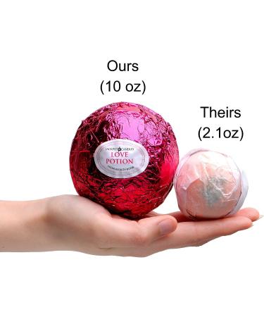 Love Potion Bath Bomb with Crystal Necklace | Extra Large 10 oz | Made in USA - Buy Online on SooperMarket.com