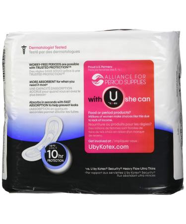 U by Kotex Maxi Pad Premium Long Super - 176 Count Pack - Buy Online on SooperMarket.com
