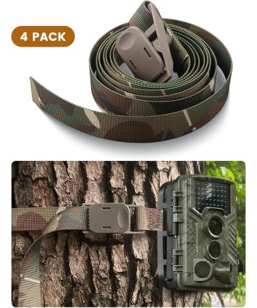 WNXLOAD 4-Pack Trail Camera Straps - 200cm Nylon Fiber Hunting Accessories for Game & Deer Cameras - Buy Online on SooperMarket.com