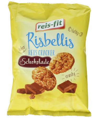 reis-fit Risbellis Rice Crackers Chocolate pack of 4 (4 x 40 g)