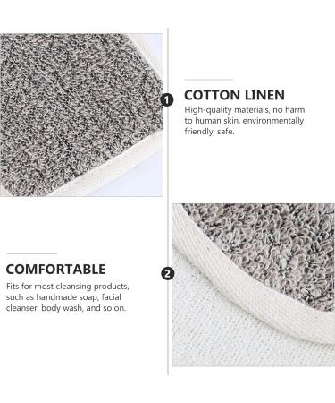 Gogogmee 5pcs Flip Soap Foam Net Soap Foaming Pouches Foam Net Soap Storage Khaki Cotton Linen - Buy Online on SooperMarket.com