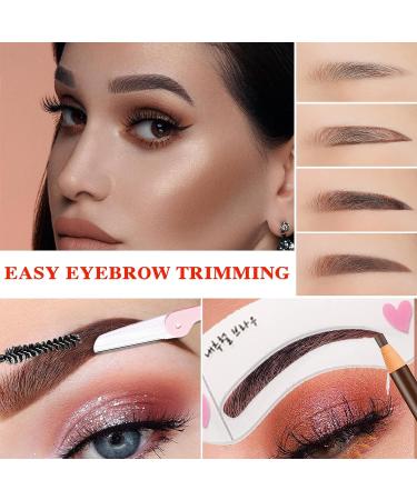 Waterproof Eyebrow Pencil Set - Dark Brown | Microblading Eyebrow Pen for Makeup and Tattoo | Includes Trimming Tool - Buy Online on SooperMarket.com