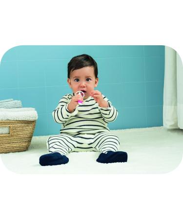 MAM Baby's Brush Set (2 Training Toothbrushes 1 Safety Shield) Baby Toothbrushes with Brushy the Bear Interactive App For Boy 5+ Months Blue - Buy Online on SooperMarket.com