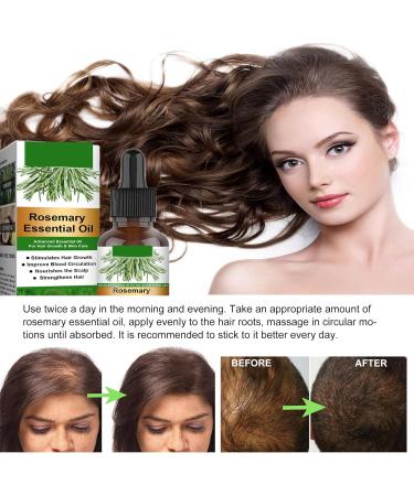 Rosemary Oil for Hair Growth 60ml Hair Oil Diminishes Signs of Aging Nourishes the Scalp Strengthens Hair Stimulates Hair Growth Treat Dry Damaged Hair Rosemary Essential Oil for Hair Growth 2 Brush 30ml - Buy Online on SooperMarket.com