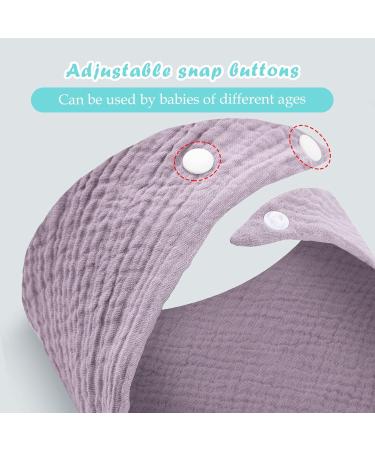WD&CD 4-Piece Triangle Baby Dribble Bibs | Adjustable & Absorbent for Boys and Girls - Buy Online on SooperMarket.com