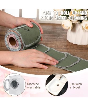 Vitalcozy Reusable Toilet Towels | Washable & Absorbent Cotton Bidet Towels | Eco-Friendly Paperless Wipes for Kitchen & Home - Buy Online on SooperMarket.com