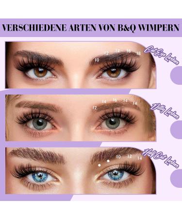 Lash Cluster Single Lashes | 280 PCS 3D Fluffy Wimpern Extensions | DIY 30D & 40D Mix - Natural Look - Buy Online on SooperMarket.com