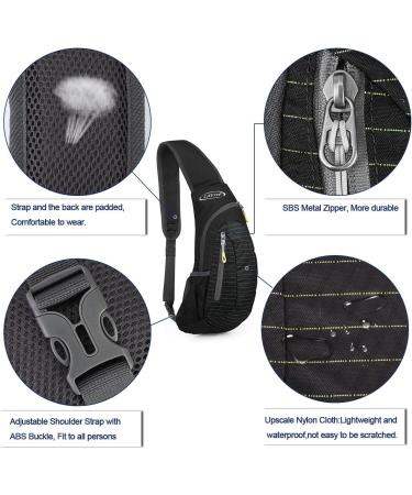 Buy G4Free Light Breast Pocket Sling Backpack - Perfect Travel & Cycling Bag | Black Triangle Shoulder Pack - Buy Online on SooperMarket.com