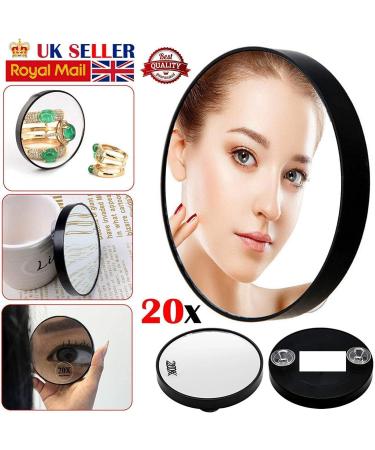 ARAZO 20X Magnifying Mirror - Professional Pocket Vanity for Eye Makeup and Eyebrow Tweezing - Buy Online on SooperMarket.com