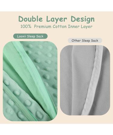 Looxii 1.5TOG Cotton Baby Sleeping Bag | Soft Newborn Sleepsack for Boys and Girls 12-18 Months | Grey & Green - Buy Online on SooperMarket.com