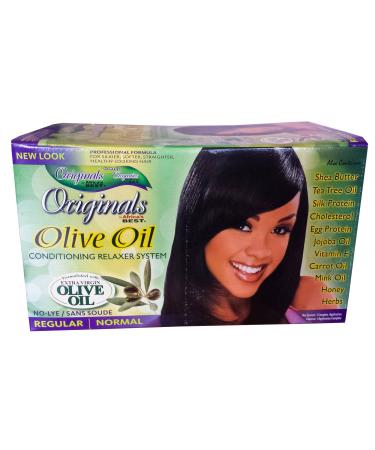 Africa's Best Originals Olive Oil Conditioning Relaxer System for Women Regular/Normal