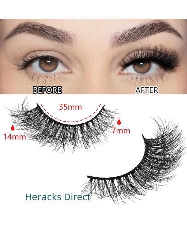 7 Pairs 3D Cat Eye False Eyelashes - Fluffy Volume Curly Faux Mink Reusable Makeup Lashes (TM26) for Stunning Looks - Buy Online on SooperMarket.com