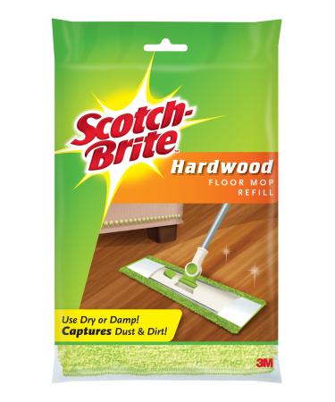 Scotch-Brite Microfiber Hardwood Floor Mop Refill, 1 Mop Head Refill