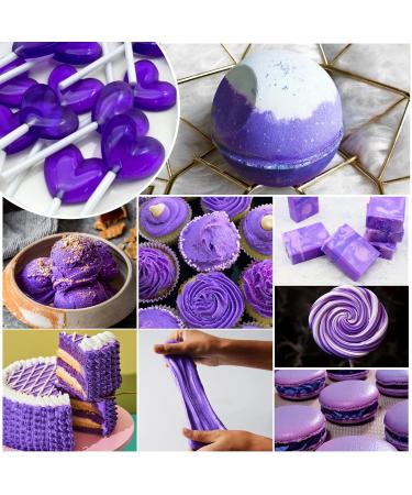 Premium Purple Liquid Food Coloring - 160ml Sugar-Free Concentrated Dye for Baking Cakes Cookies Macarons and DIY Projects - Perfect for Easter Eggs & Drinks - Buy Online on SooperMarket.com