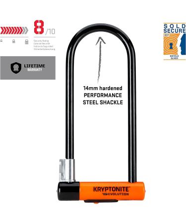 Kryptonite Evolution Series-4 LS Heavy Duty Bike U Lock with FlexFrame Bracket (4x11.5) - New-U 2017 - Buy Online on SooperMarket.com