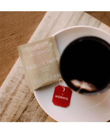 J. Hornig Fruit Tea Nature - 100 Natural Fruit Tea Bags | Fruity-Sweet Flavor No Added Flavors 4x25 Bags - International Shipping Available - Buy Online on SooperMarket.com