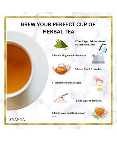 Zyanna Jasmine Green Tea: Premium Darjeeling Green Tea with Natural Jasmine Buds - 100% Natural Ingredients (3.53oz/100g) - Brew Hot or Iced (50 Cups) - Buy Online on SooperMarket.com