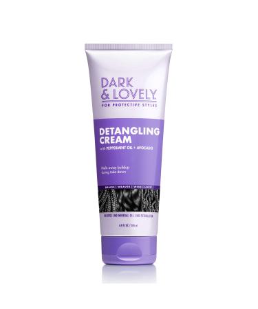 SoftSheen-Carson Dark&Lovely Detangling Cream 6.8 Fl Oz - For Protective Styles With Peppermint&Avocado Oil for Braids Weaves Wigs&Locs No Dyes No Mineral Oil No Petrolatum 6.8 Fl Oz (Pack of 1) Detangling Cream