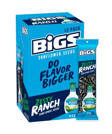 BIGS Sunflower Seeds, Hidden Valley Ranch Slammer, 2.755 Ounce (Pack of 12)
