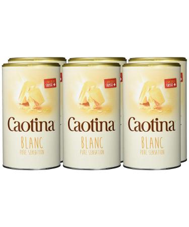 Caotina Blanc White Chocolate Tin 500g - Pack of 6 | Premium Swiss White Chocolate Treats | International Shipping Available - Buy Online on SooperMarket.com