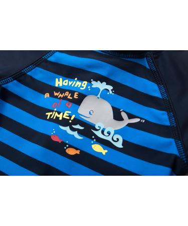 BONVERANO Baby Boys Swimsuit/Sunsuit UPF 50+ Sun Protection with Sun Hat - 3 Months (Grey Whale) - Buy Online on SooperMarket.com