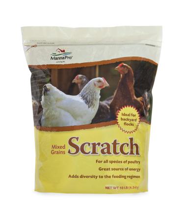 Manna Pro Ultimate Scratch Chicken Feed  Nutrient Rich Chicken Treat  10 LB Chicken Scratch