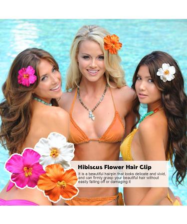 3 Pieces Hawaiian Plumeria Flower Hair Clips Frangipani Artificial Clips Foam Flower Clips for Women Bridal Wedding Luau Beach Tropical Party Decoration 3.15-3.54 Inch (Multi-color) - Buy Online on SooperMarket.com