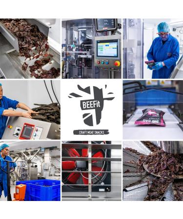 BEEFit Biltong Beef Jerky 10x30g | High Protein, Gluten Free, Keto Friendly | Truly Traditional Flavor - Buy Online on SooperMarket.com