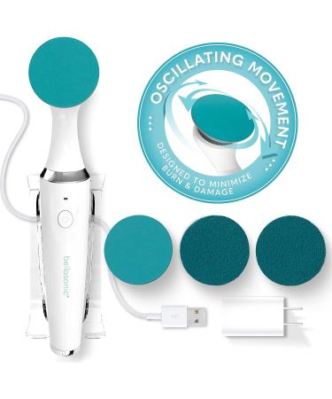 Bellasonic Electric Foot File + Callus Remover | Salon Quality Pedicure at Home | Rechargeable & Portable | Smooth Dry, Hardened Skin on Heels & Toes - Buy Online on SooperMarket.com