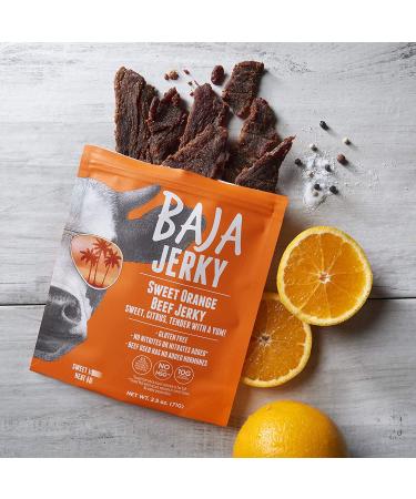 Baja Beef Jerky Sampler Pack - Gluten Free Craft Jerky with 10g Protein, Low Calorie, All Natural & Nitrate-Free - 4 Pack Variety Pack, 2.5 Oz Bags - Buy Online on SooperMarket.com