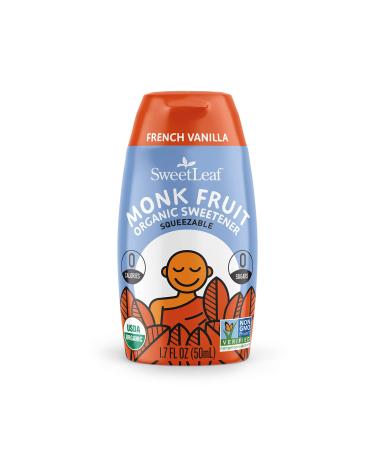 SweetLeaf Organic Monk Fruit Liquid French Vanilla, 1.7 Ounce