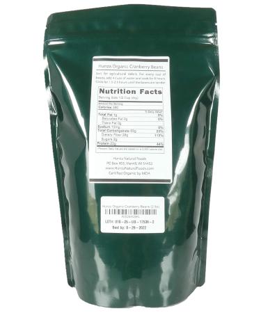 Hunza Organic Cranberry Beans - 2 lbs | Premium Quality, Pack of 1 - Buy Online on SooperMarket.com