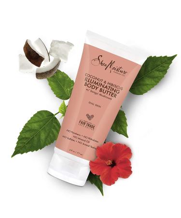 SheaMoisture Illuminating Body Butter - Coconut & Hibiscus | 6 fl oz | Hydrating Skin Care - Buy Online on SooperMarket.com