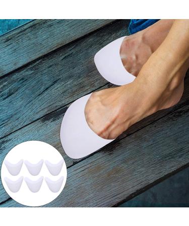 Women's Toe Separators & Ballet Shoe Cushions Set | Forefoot Toe Sleeves for Pumps | 2 Pcs White Pumps Cushions - 11x9.2cm - Buy Online on SooperMarket.com