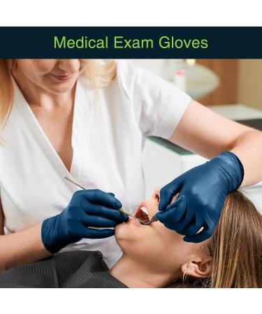 Gloves Disposable Latex Free Navy Nitrile Gloves Medium 50 Count - Powder Free Rubber Gloves - Medical Exam Surgical Gloves - Food Safe Cooking Gloves 3 Mil Thick Medium 50 - Buy Online on SooperMarket.com