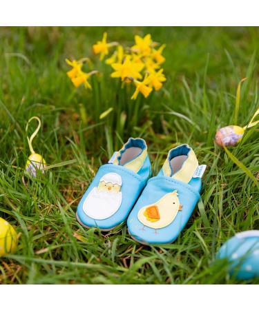 Soft Sole Leather Baby Shoes for Boys and Girls | Toddler Walking Shoes 12-18 Months - Chick Design - Buy Online on SooperMarket.com