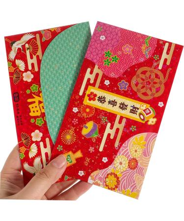 Didiseaon 24 Pcs Japanese Spring Festival Red Packet Asian Red Envelope Chinese Red Envelopes Lais See Packet See Envelopes Wedding Favors Bunny Gift Money Envelopes Rabbit Personality Paper As Shown 1x2pcs 16.8X9.8CMx2pcs - Buy Online on SooperMarket.com