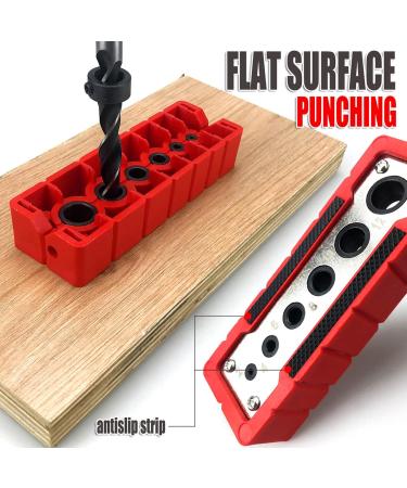 Woodworking Drilling Guide High Speed Steel Portable Drill Guide Simple Operation Precise Drilling DIY - Buy Online on SooperMarket.com