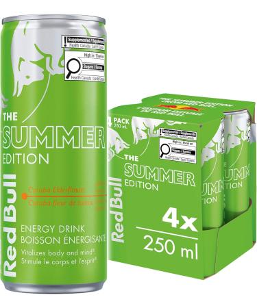 Red Bull Energy Drink 473 ml (12 Pack) & Energy Drink Curuba-Elderflower 250ml (4 pack) - Buy Online on SooperMarket.com