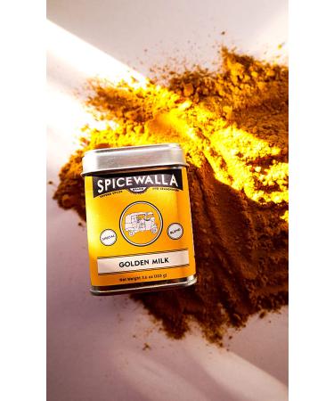 Spicewalla Golden Milk Powder 3.6 oz - Cinnamon Ginger Turmeric Drink Tea Latte Mix - 1 Pack - Buy Online on SooperMarket.com