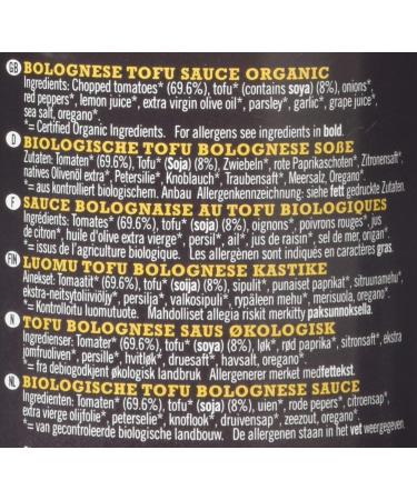 Biona Organic Tofu Bolognese Pasta Sauce 340g - Delicious Vegan Sauce (Pack of 1) - Buy Online on SooperMarket.com